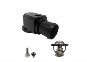 Jeep Trackhawk Thermostat Housing - Granatelli Motor Sports - Billet w/180 Deg Thermostat - Black - `18-`19